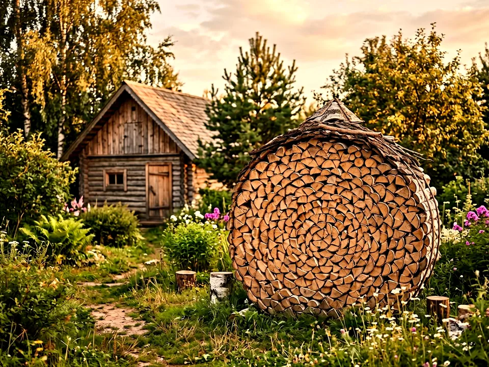 Круговая поленница holzhausen, Константиново, улица Ольховая, 45